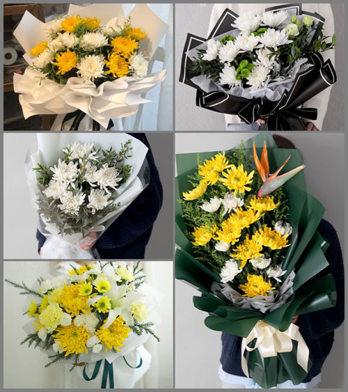 河北张家口万全区宣平堡乡白事花束代送